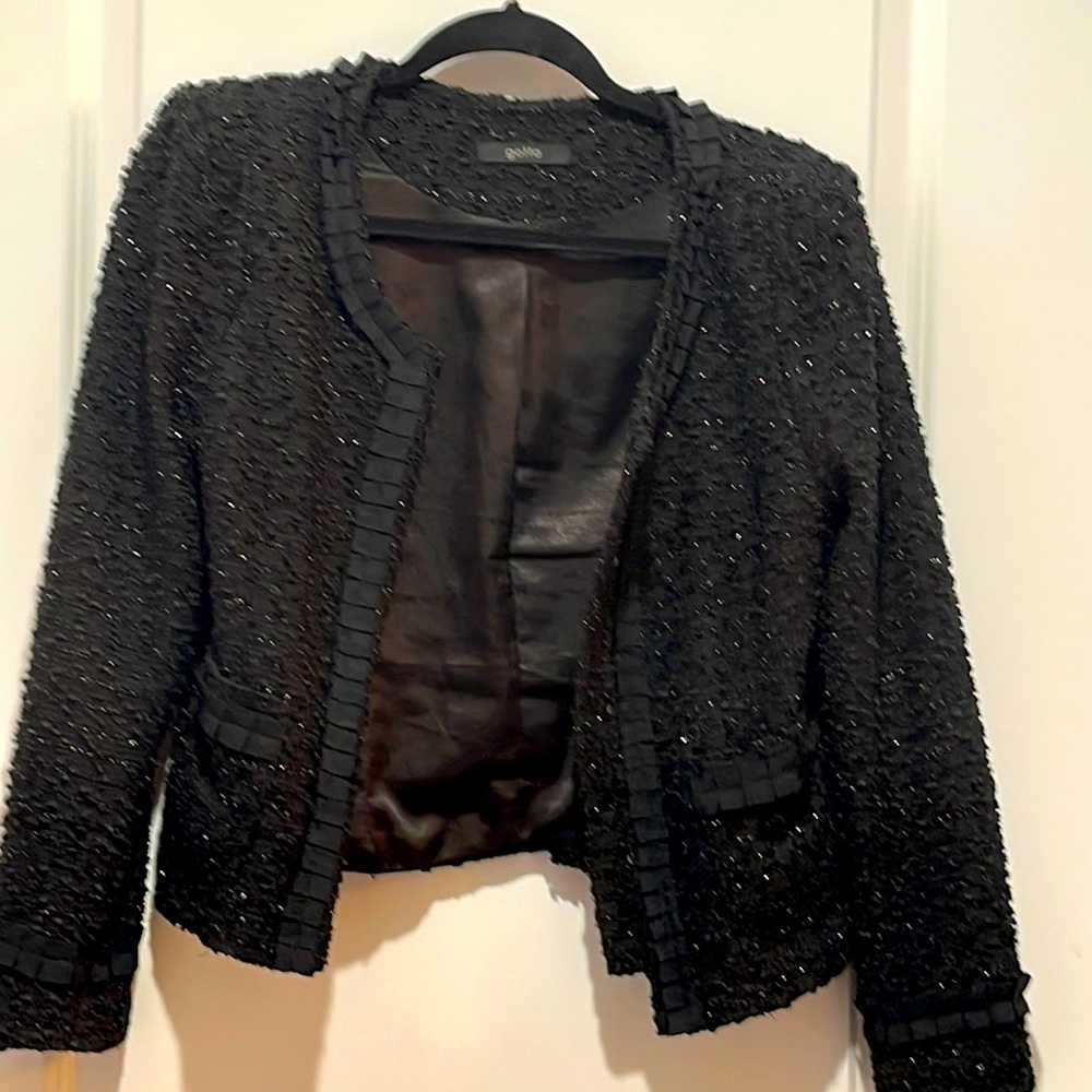 Vintage Sequins Black Jacket